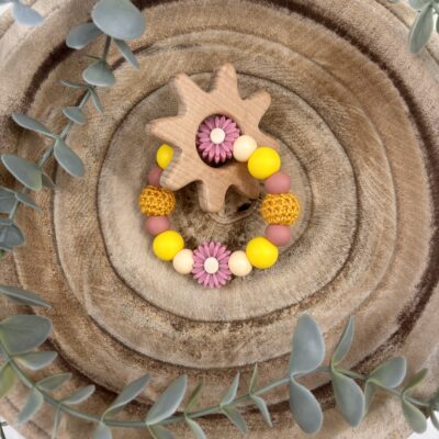 Anneau de dentition jaune poussin