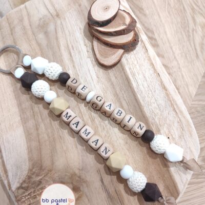 porte clé 2 prénoms