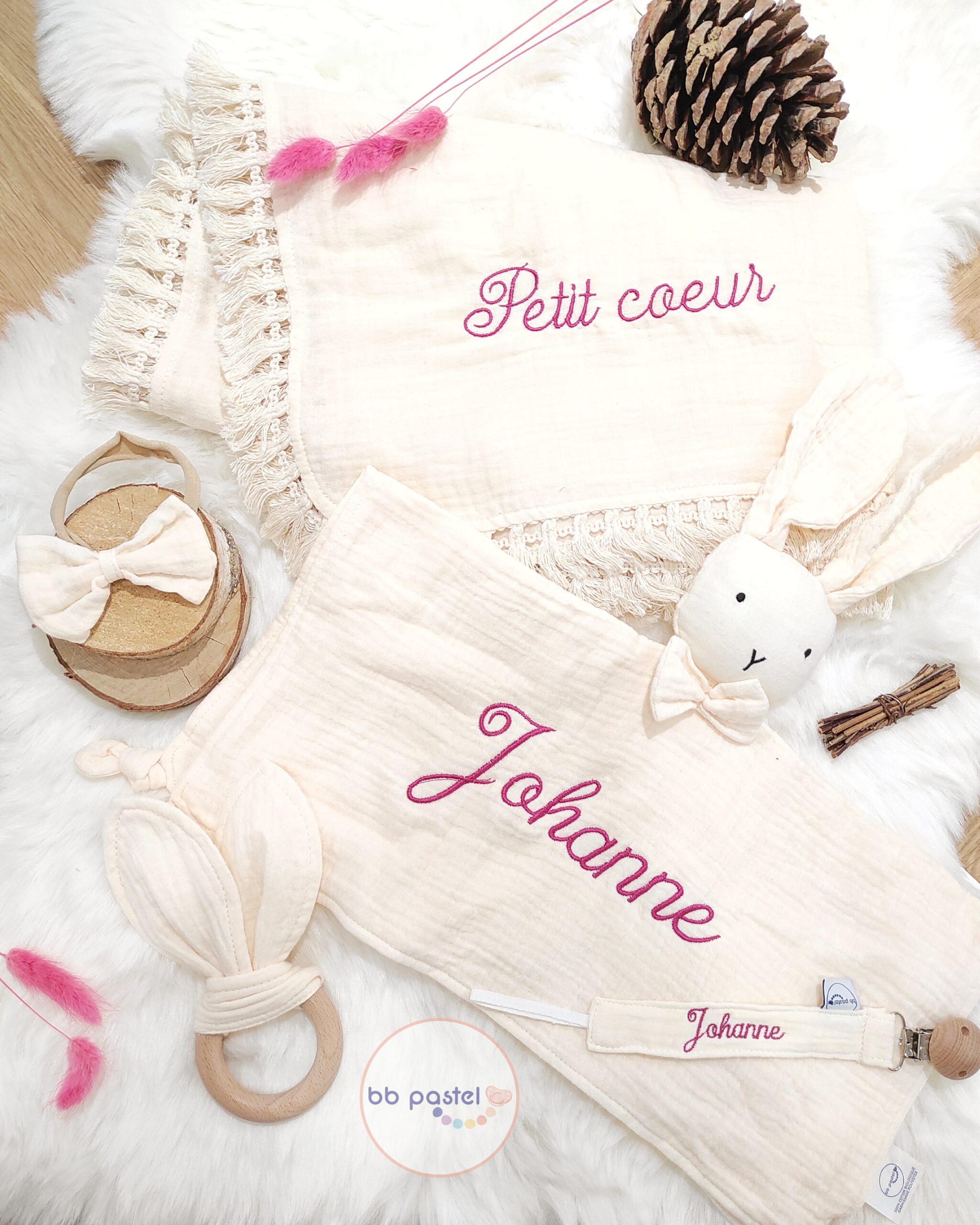 coffret maxi lapin crème