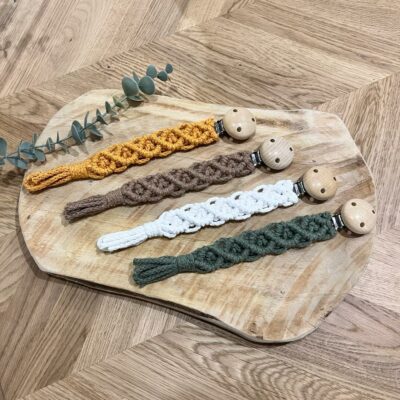 Attache tétine Macramour – Macramé en coton