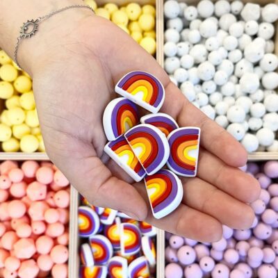 Perle arc-en-ciel - existe en plusieurs couleurs