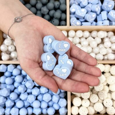 Perle I love mom and dad - existe en plusieurs couleurs