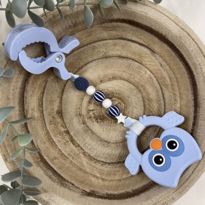 Jouet à suspendre chouette bleue