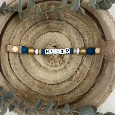 Attache tétine perles